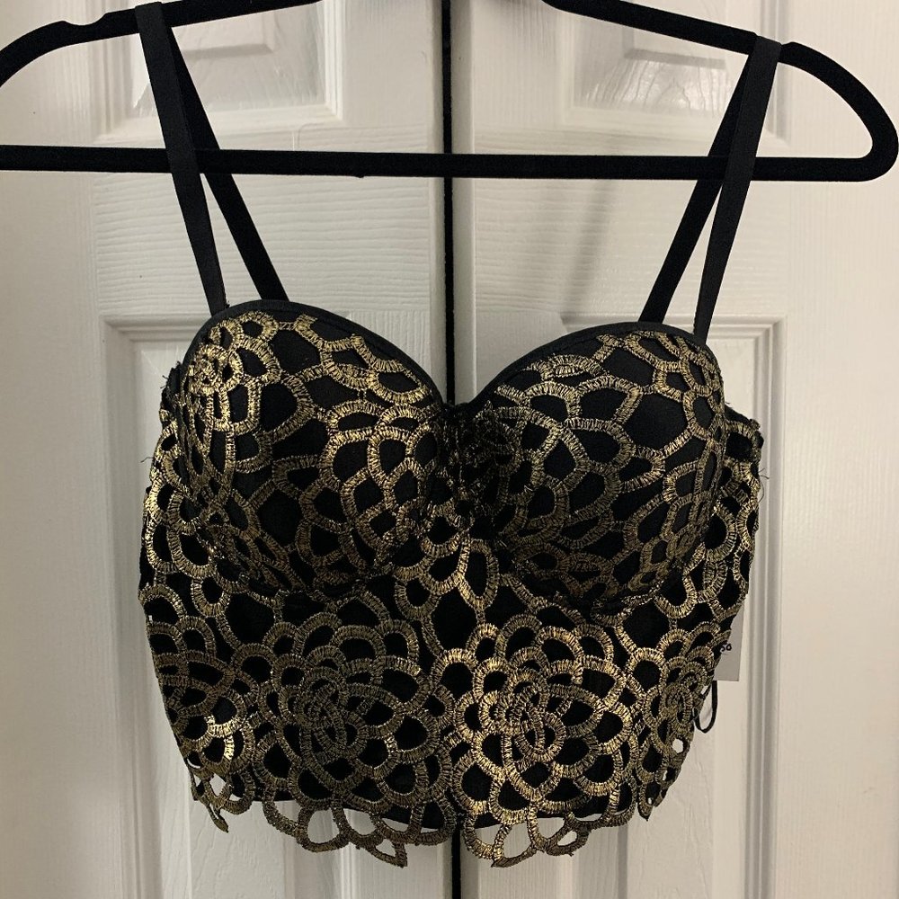 Black and Gold Bustier